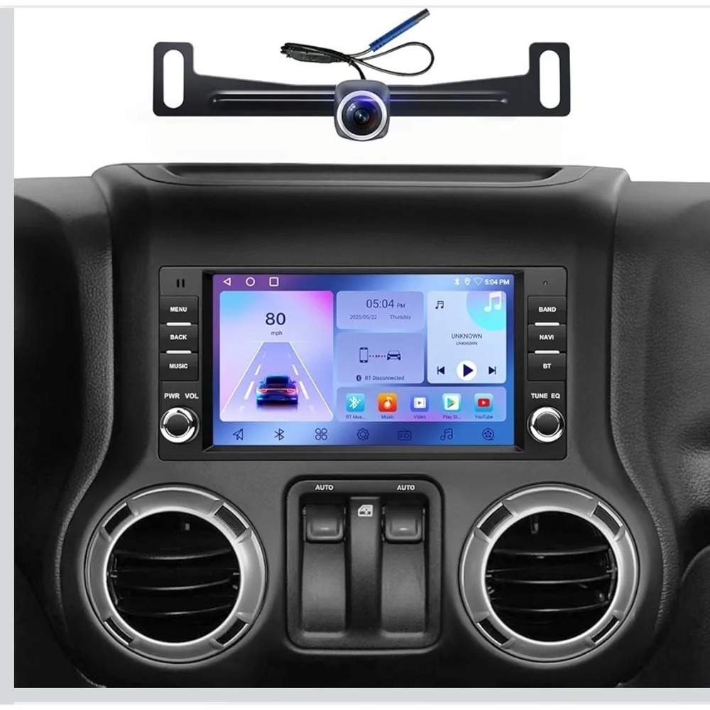 7"‎ Touchscreen Car Stereo Radio for Jeep Wrangler Dodge Chrysler 2008-2020...